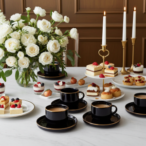 чаши за капучино или чай 12 ч. Modern Black