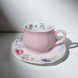 чаши за капучино или чай 2 бр. с чинийки 2 бр. Rose Bouquet