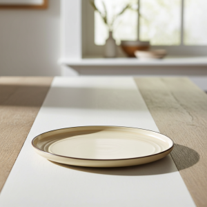 керамично плато за сервиране 25 см Nordic Green, Beige, Gray