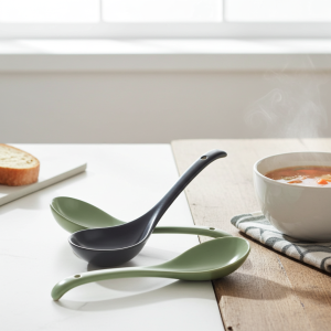Керамична лъжица за сервиране 22,6 см Nordic Green, Beige, Light Green