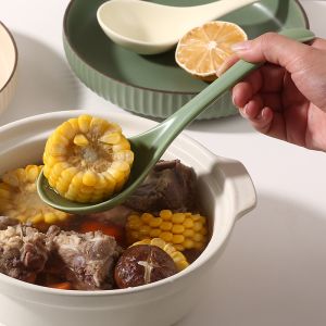 керамична лъжица за сервиране 22,6 см Nordic Green, Beige, Light Green