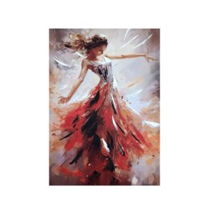 картина с елегантна танцуваща дама 70 х 50 см