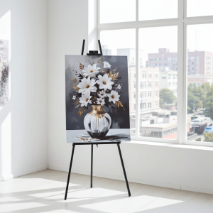 картина Ваза с цветя, канава 70 х 50 см