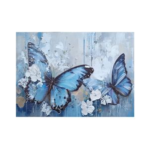 картина Пеперуди с цветя, канава 70 х 50 см