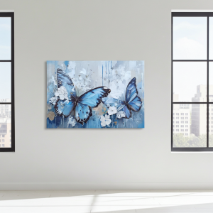 картина Пеперуди с цветя, канава 70 х 50 см