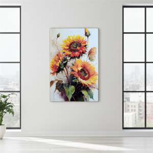 Картина с рамка Слънчогледи Art Crystal 40 х 60 см