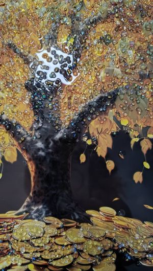 картина с рамка Дървото на Живота Art Crystal 70 х 50 см