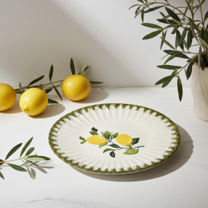 чиния "Лимони" 27см - Керамична елегантност за свежо настроение!