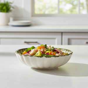 Ретро Купа за Десерт/Снакс, 13.5 см, Зелен Кант