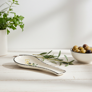 елегантна керамична лъжица  с маслини - 26.5 см