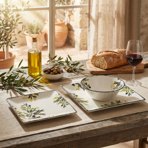 сервиз за хранене 18 ч. Маслини - керамика