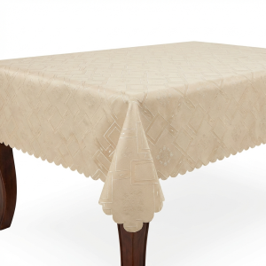 Жакардова покривка за маса Morello – Класически финес в цвят Жълта охра