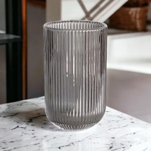 комплект 6 бр. високи чаши за безалкохолно Morello Aurora – Димно сиво, 410 мл