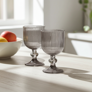 комплект от 6 бр. чаши за бяло вино Morello Aurora – Димно сиво, 250 мл