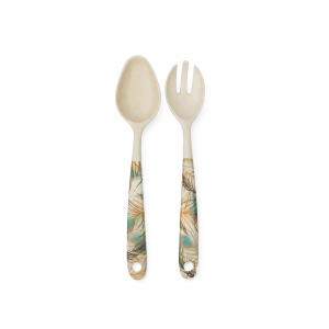 Бамбуков комплект прибори за салата Morello – Peacock Feather, 24 см