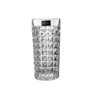 Комплект от 6 броя високи кристални чаши за вода и безалкохолно Bohemia Crystal Diamond с вместимост 260 мл