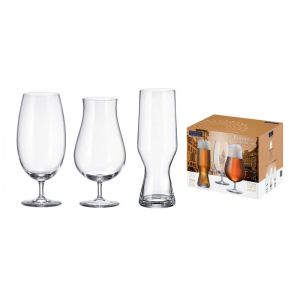 Комплект кристални чаши за бира Crystalite Bohemia Beer Craft 6 части