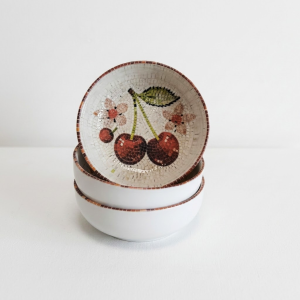 Керамична купа Morello Cherry Mosaic – 15.5 х 6 см