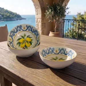 Керамична купа Morello Vintage Lemons – 15 х 5.5 см