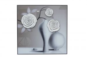 Картина Бяла роза 60см