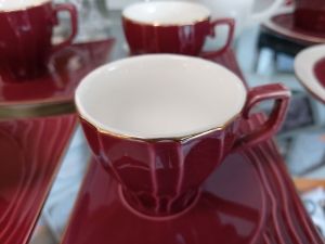 Чаши за кафе 4 части Burgundy by Morello