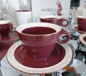 Чаши за кафе 4 части Burgundy by Morello