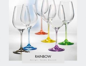 Чаши за бяло вино 350 мл Rainbow