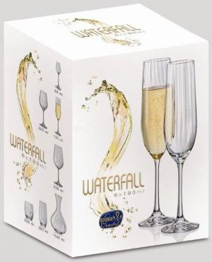 Чаши за шампанско 190 мл Waterfall 