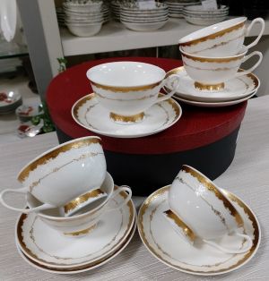 Чаши за капучино или чай 12 ч. Golden Baroque
