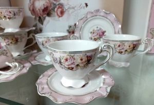 Чаши за капучино или чай 12 ч. Pink Baroque