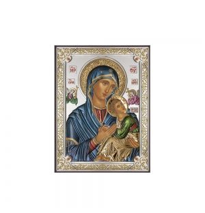 Икона 8 x 11 Богородица сребро 999