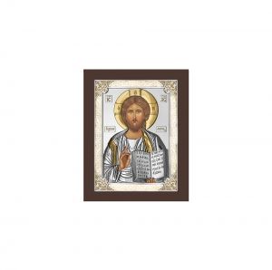 Икона 4 x 6 Исус сребро 999