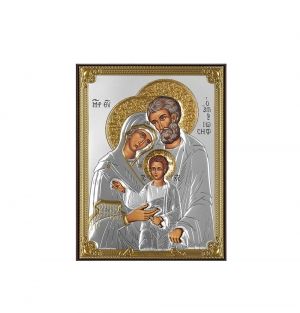 икона 8 x 11 Св. Семейство сребро 999