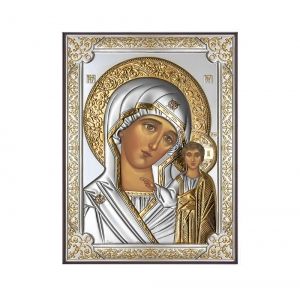 Икона 13 x 18 Богородица сребро 999