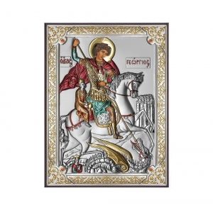 Икона 13 x 18 Св. Георги сребро 999 