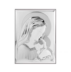 Икона 13 x 18 Богородица сребро 999 