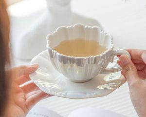 чаша и чинийка BARCELONA WHITE